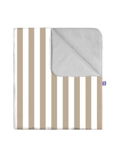 Pasy beżowe - Komplet Pościeli Bawełnianej - dowolny rozmiar