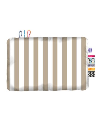 Pasy beżowe - Komplet Pościeli Bawełnianej - dowolny rozmiar