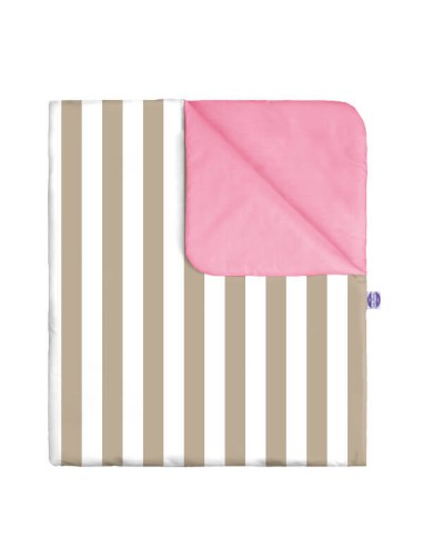 Pasy beżowe - Pościel Bawełniana - dowolny rozmiar