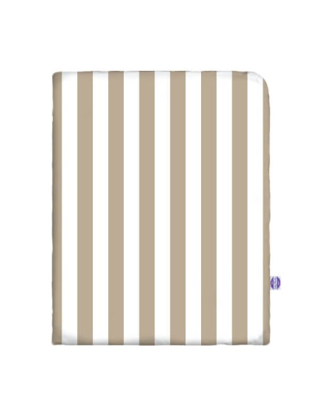 Pasy beżowe - Poszewka Bawełniana na Kołdrę - dowolny rozmiar