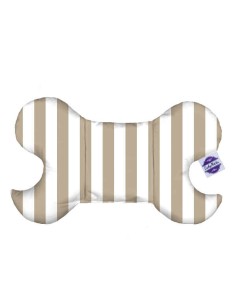 Pasy beżowe - Poduszka Motylek Antywstrząsowy dla Niemowlaka - Bawełna + Minky