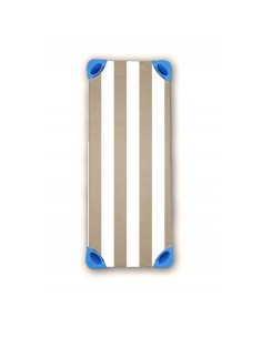 Pasy beżowe - Prześcieradło z gumkami na leżaczek przedszkolny