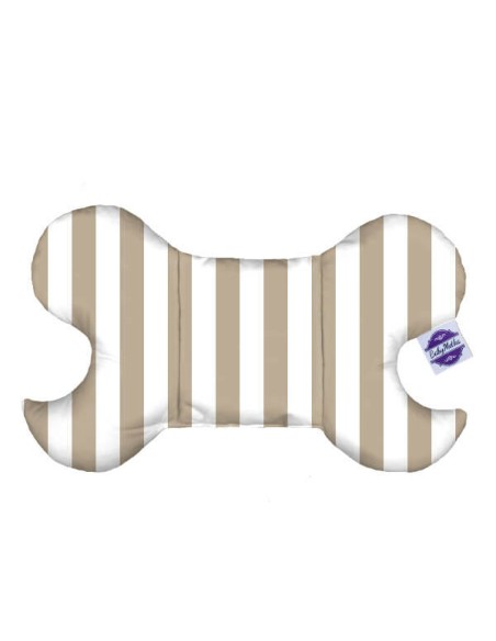 Pasy beżowe - Poduszka Motylek Antywstrząsowy dla Niemowlaka - Bawełna + Velvet