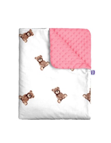 Maskotka - Zestaw - Kocyk Minky + Poduszka Minky - dowolny rozmiar