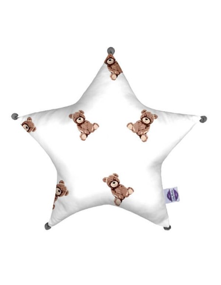 Maskotka - Poduszka Dekoracyjna Bawełna + Minky Gwiazda 45x45 cm