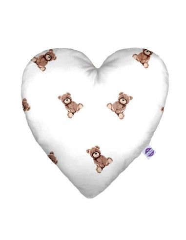 Maskotka - Poduszka Dekoracyjna Bawełna + Minky Serce 48x48 cm