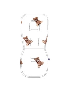 Maskotka - Wkładka do wózka bawełna + minky